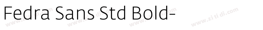 Fedra Sans Std Bold字体转换